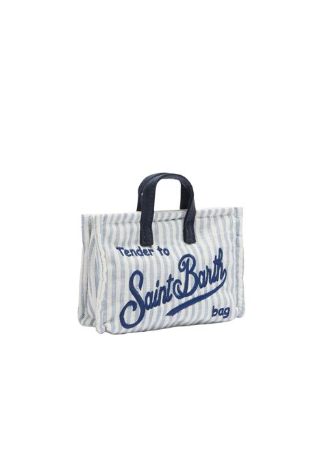 Phone Bag in canvas SAINT BARTH | PHONE013 PHONE BAG SEERSUCKE00361L STRIPES 31 EMB